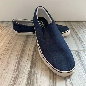 Arizona Jeans Company Mens Slide On Canvas Shoes